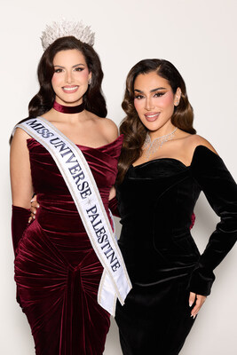 Nadeen Ayoub, Miss Palestine & Huda Kattan, Founder & CEO of Huda Beauty