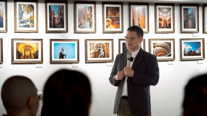 《圖說》林之鼎神父分享宗教交流的真諦。〈宗博館提供〉