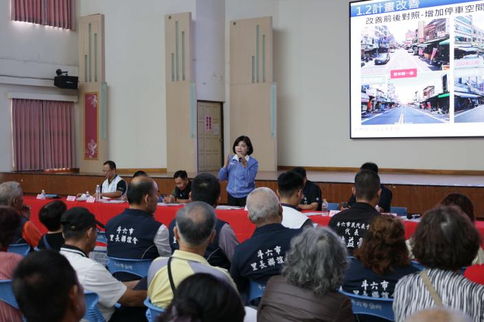 張麗善縣長出席斗六西市場改善說明會，肯定林聖爵市長及公所團隊用心打造優質採買環境。